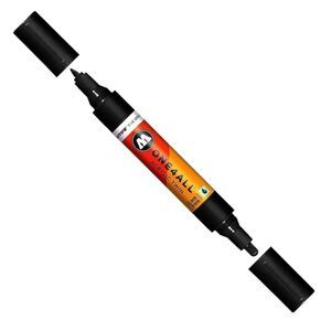 Molotow One4All Acrylic Twin Pump Marker in Signal Black. 1.5mm/4mm Nibs. 3 Pack
